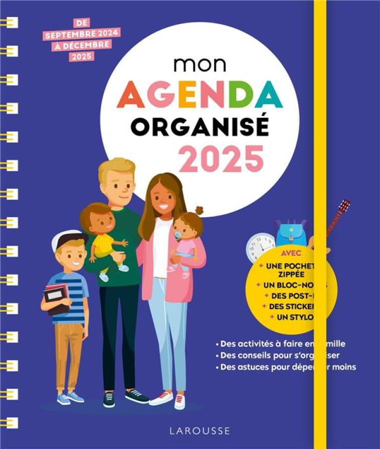 MON AGENDA FAMILLE ORGANISÉE 2025 - XXX - NC