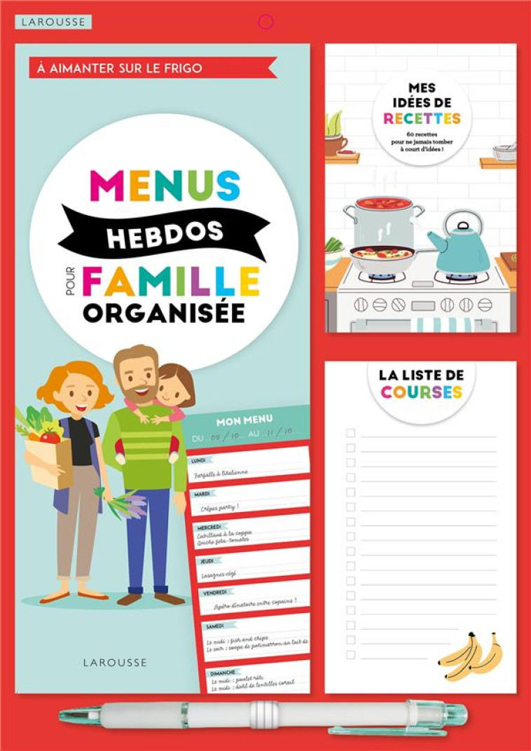 MENUS HEBDOS POUR FAMILLE ORGANISÉE - XXX - NC