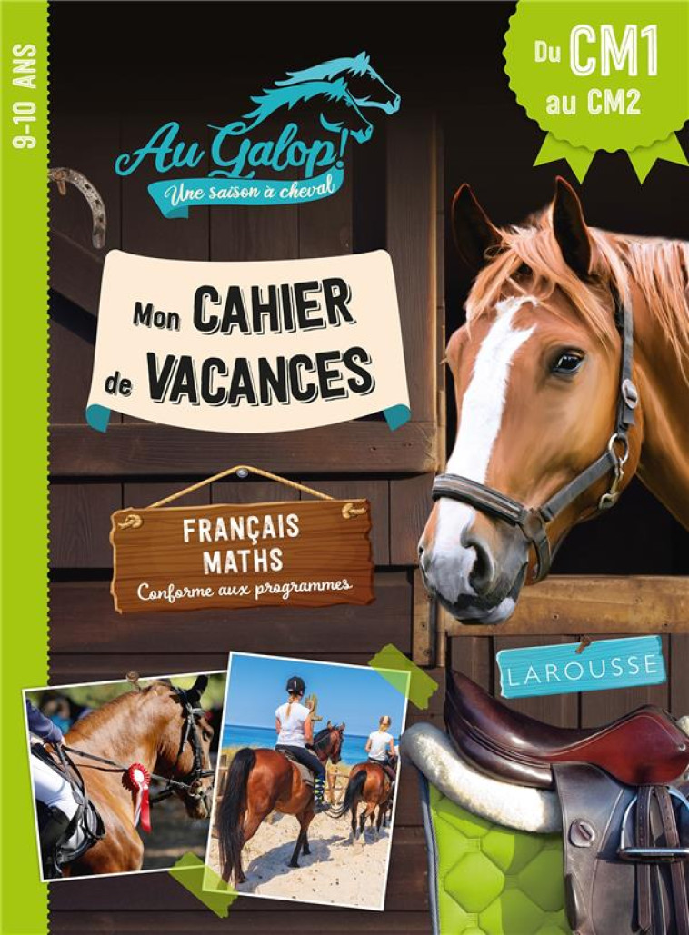 CAHIER DE VACANCES AU GALOP DU CM1 AU CM2 - COLLECTIF - LAROUSSE