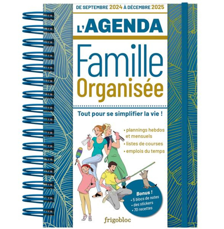 AGENDA 2025 DE LA FAMILLE ORGANISÉE ! (DE SEPT. 2024 À DÉC. 2025) - COLLECTIF - NC