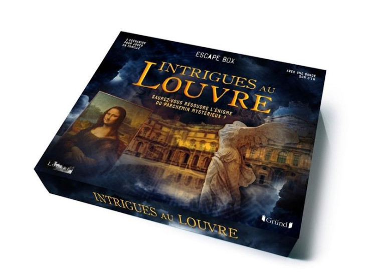 ESCAPE BOX - INTRIGUES AU LOUVRE - SAUREZ-VOUS RÉSOUDRE L'ÉNIGME DU PARCHEMIN MYSTÉRIEUX ? - NATHALIE LESCAILLE-MOULENES - NC