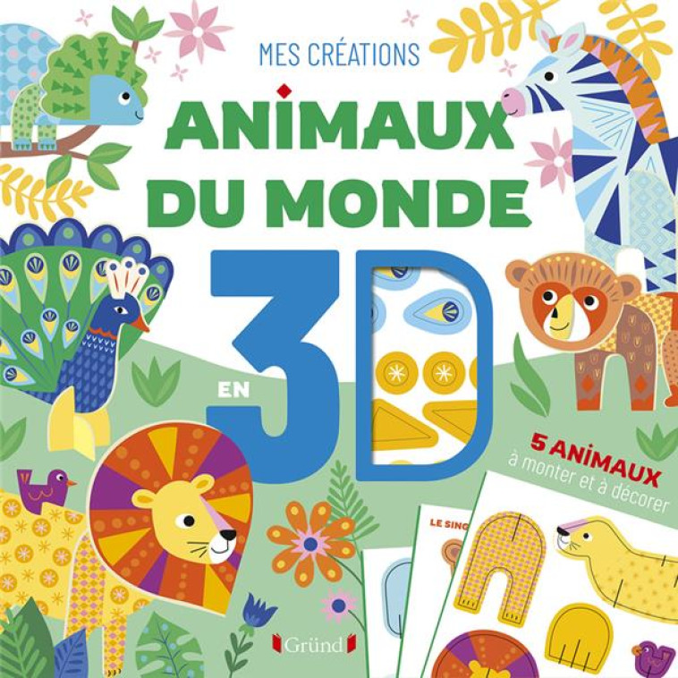 ANIMAUX DU MONDE EN 3D - MONNIER SANDRINE - NC