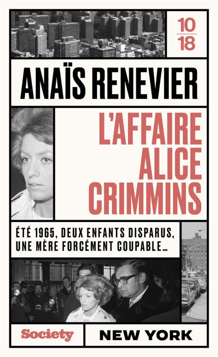 L'AFFAIRE ALICE CRIMMINS - ANAIS RENEVIER - 10 X 18