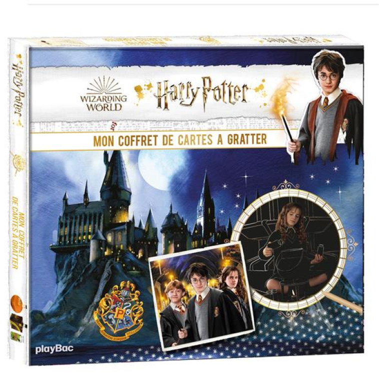 HARRY POTTER MON COFFRET CARTES À GRATTER ET À COLORIER - PLAYBAC ÉDITIONS - PRISMA