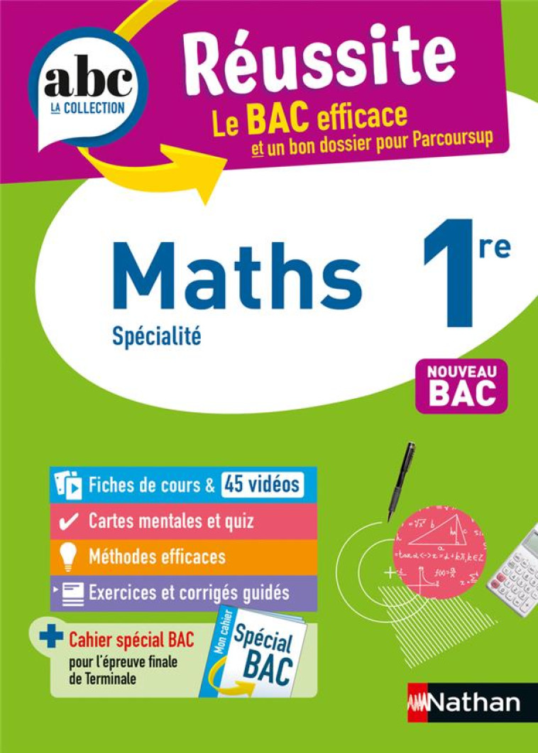 ABC RÉUSSITE MATHS 1RE - PIERRE-ANTOINE DESROUSSEAUX - CLE INTERNAT