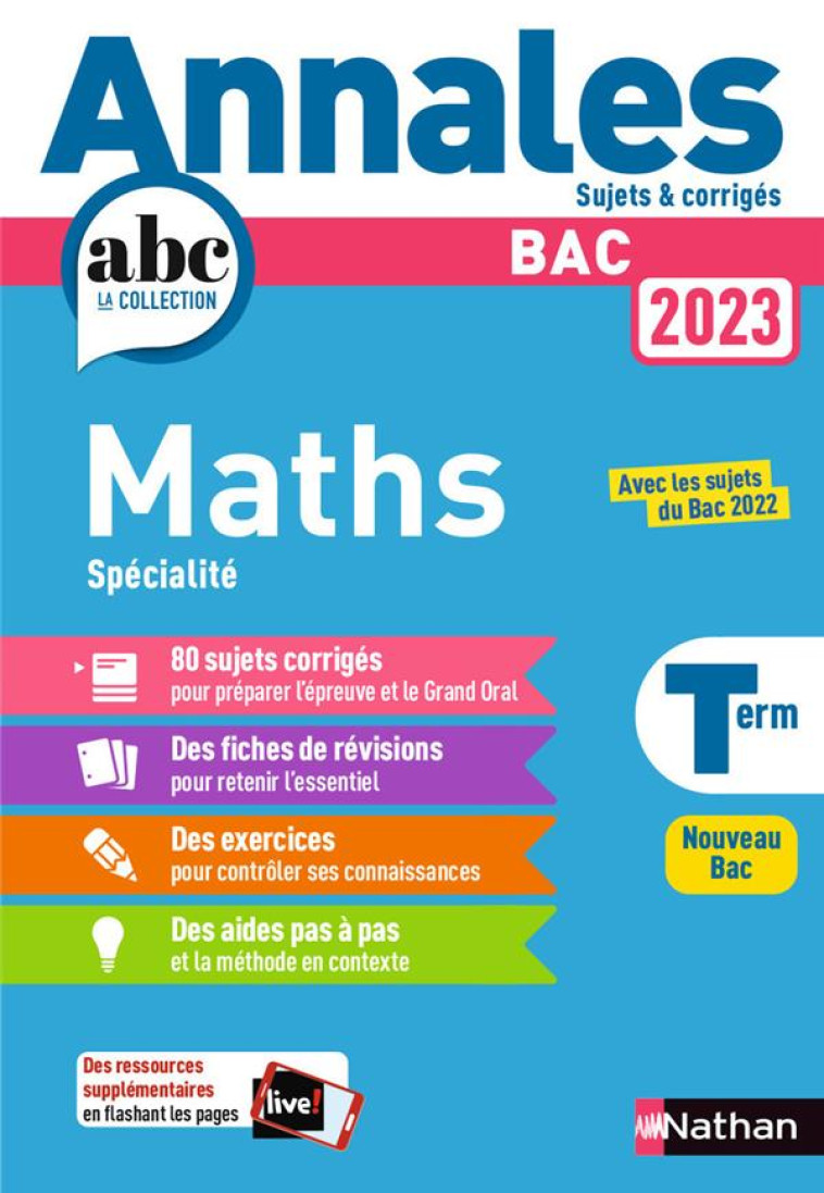 ANNALES BAC 2023 MATHS TERMINALE - CORRIGÉ - JOEL TERNOY - CLE INTERNAT