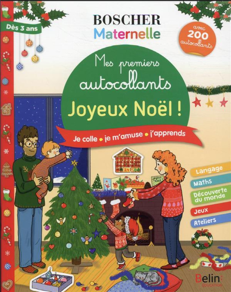 MES PREMIERS AUTOCOLLANTS - NOËL - CHARLOTTE LASCAULT - BELIN