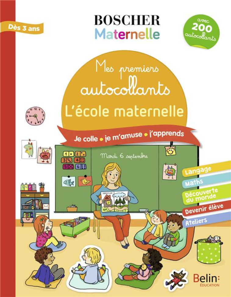 MES PREMIERS AUTOCOLLANTS - L'ÉCOLE MATERNELLE - CHARLOTTE LASCAULT - BELIN