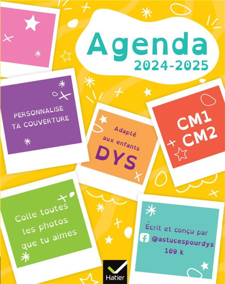 AGENDA DYS PRIMAIRE CE2 CM1 CM2 - 7-10 ANS - FRANCOISE CHEE - HATIER SCOLAIRE