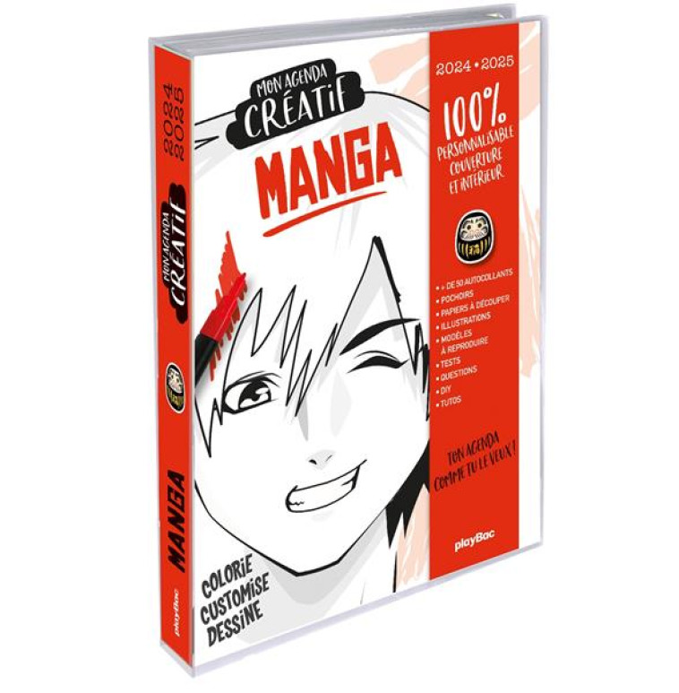 MON AGENDA CRÉATIF MANGA 2024-2025 - PLAYBAC ÉDITIONS - NC