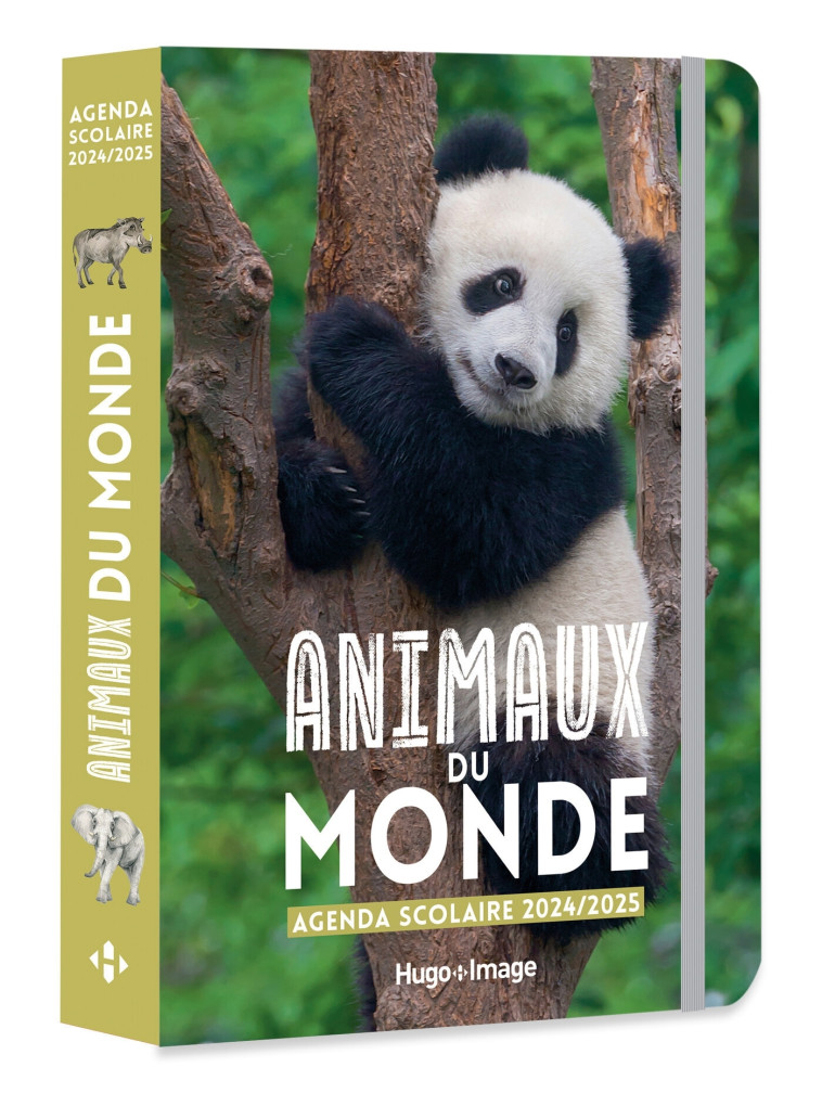 Agenda scolaire animaux du monde 2024 - 2025 - Ancey Françoise - HUGO IMAGE