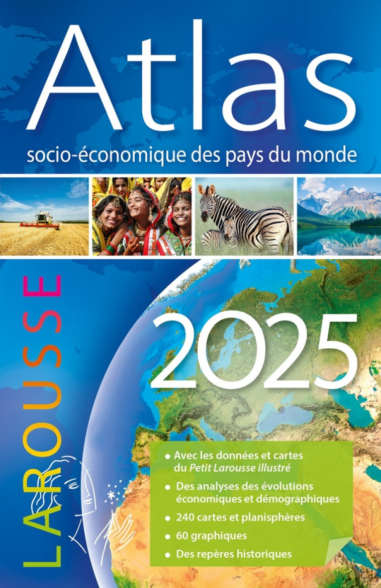 ATLAS SOCIO-ÉCONOMIQUE DES PAYS DU MONDE 2025 - COLLECTIF - LAROUSSE