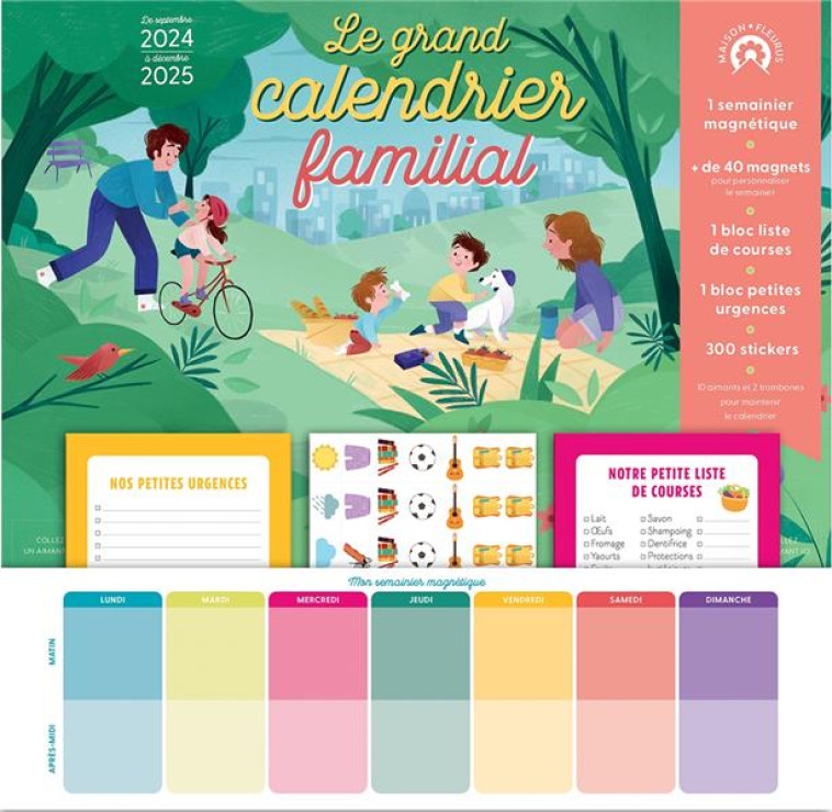 LE GRAND CALENDRIER FAMILIAL 2024-2025 - MARIANNE DOUBRERE - NC