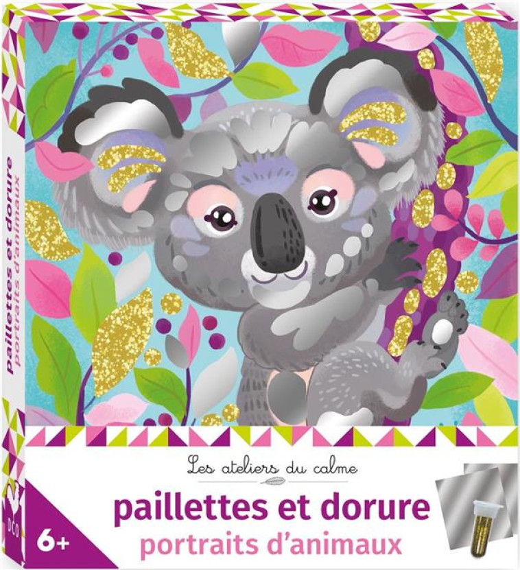 PAILLETTE ET DORURE PORTRAITS D'ANIMAUX  - MINI BOÎTE AVEC ACCESSOIRES - BUSSI AUDREY - NC