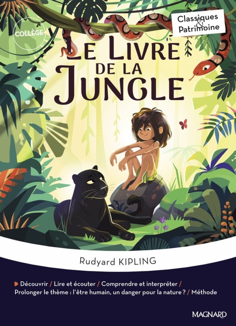 LE LIVRE DE LA JUNGLE - CLASSIQUES ET PATRIMOINE - RUDYARD KIPLING - MAGNARD