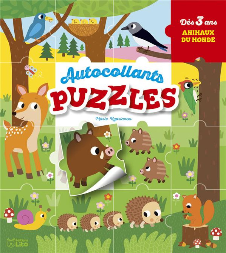 AUTOC. PUZZLES - LES ANIMAUX - XXX - LITO