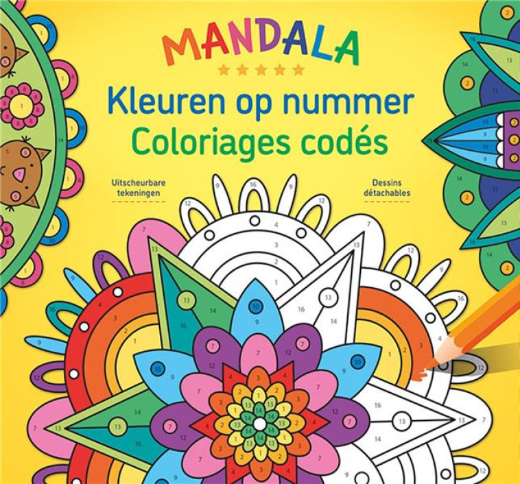 MANDALA  - COLORIAGES CODES (OBLONG AVEC RABATS) - THEISSEN, PETRA P. - NC