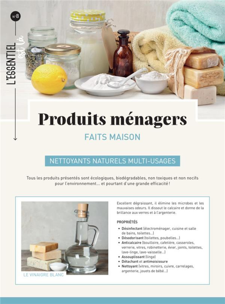 PRODUITS MENAGERS FAITS MAISON - COLLECTIF - MERCILESLIVRES