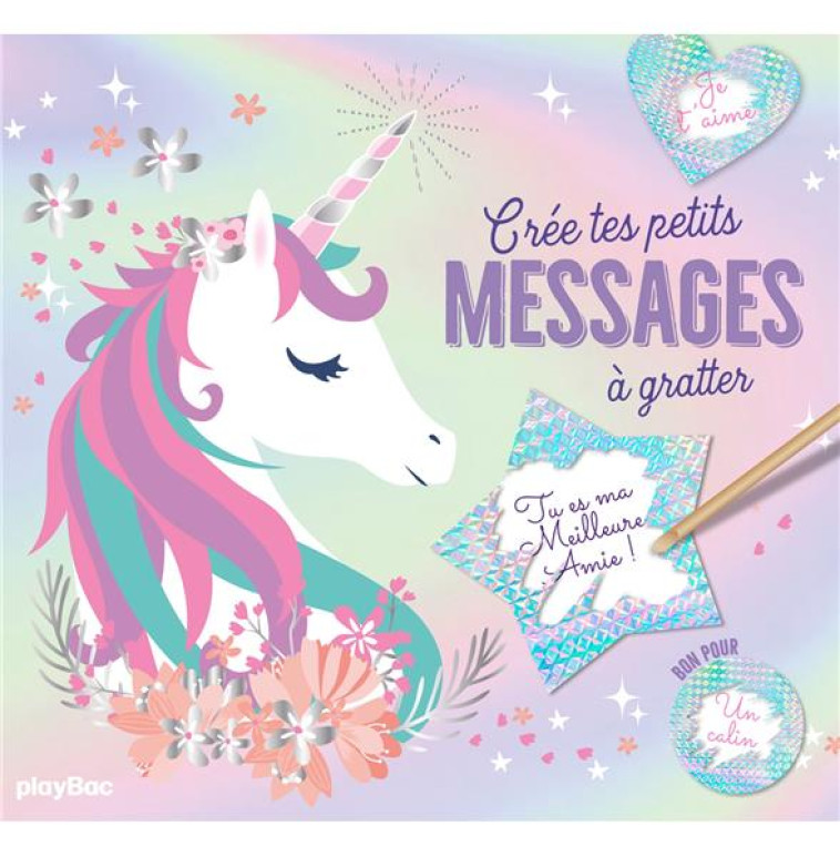 CRÉE TES MESSAGES SECRETS À GRATTER - LICORNES - XXX - NC