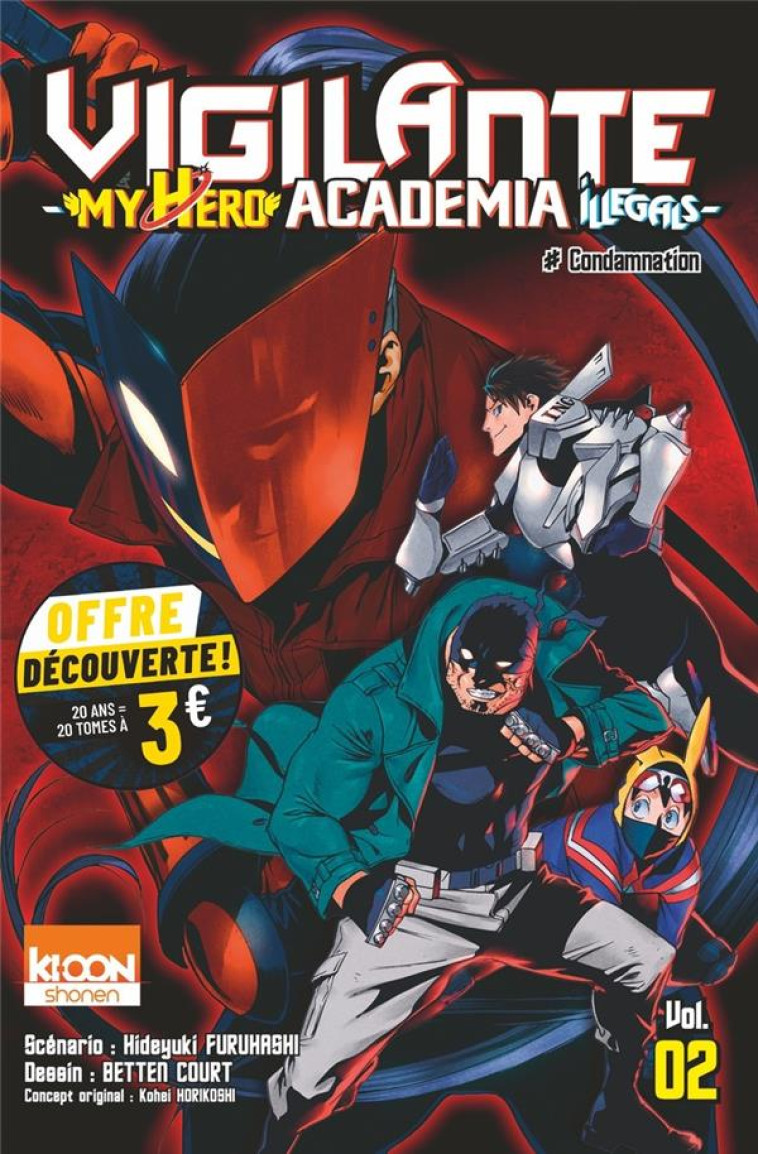 VIGILANTE - MY HERO ACADEMIA ILLEGALS T02 À 3 EUROS - KOHEI HORIKOSHI - KI-OON