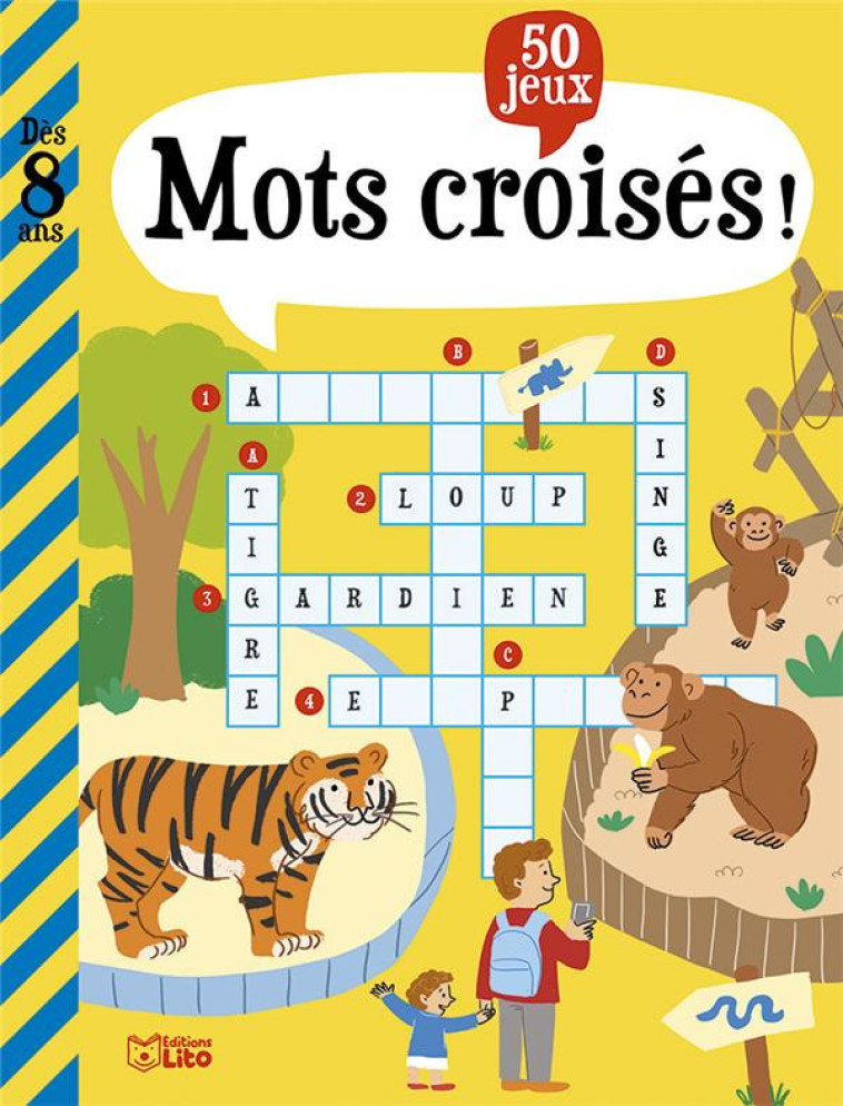 LIVRE JEUX MOTS CROISES 8 ANS - XXX - NC