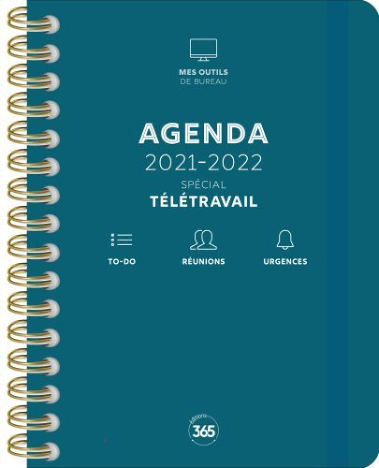 AGENDA 2021-2022 SPECIAL TELETRAVAIL -  Editions 365 - 365 PARIS