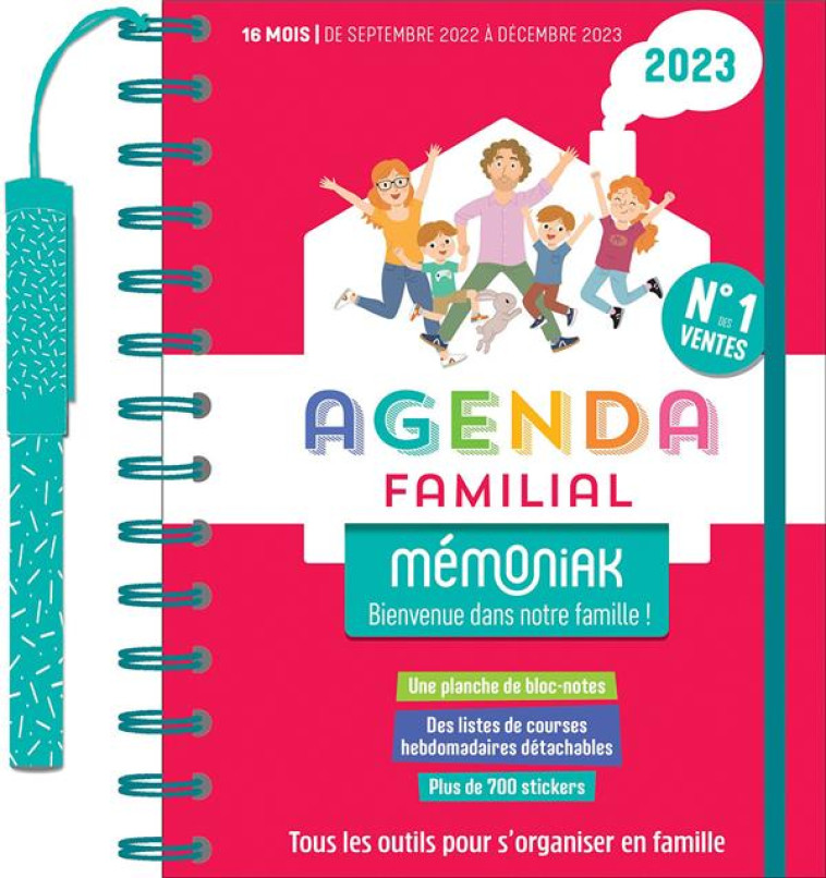 AGENDA FAMILIAL MEMONIAK, SEPT. 2022- DEC 2023 - NESK - NC