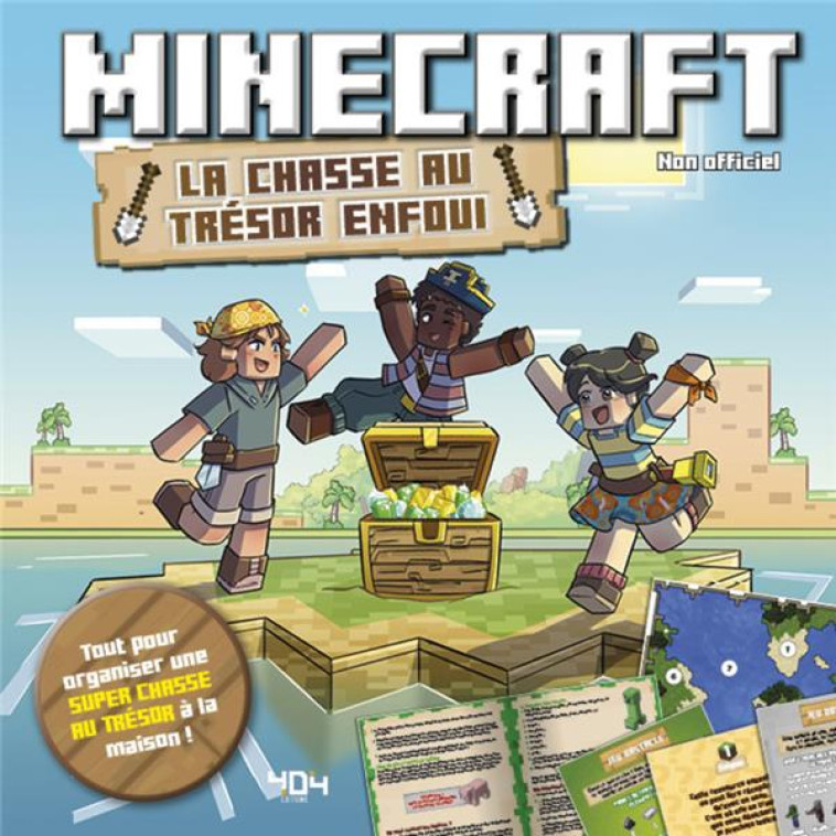 MINECRAFT - LA CHASSE AU TRÉSOR ENFOUI - POCHETTE - VALERIE CLUZEL - NC