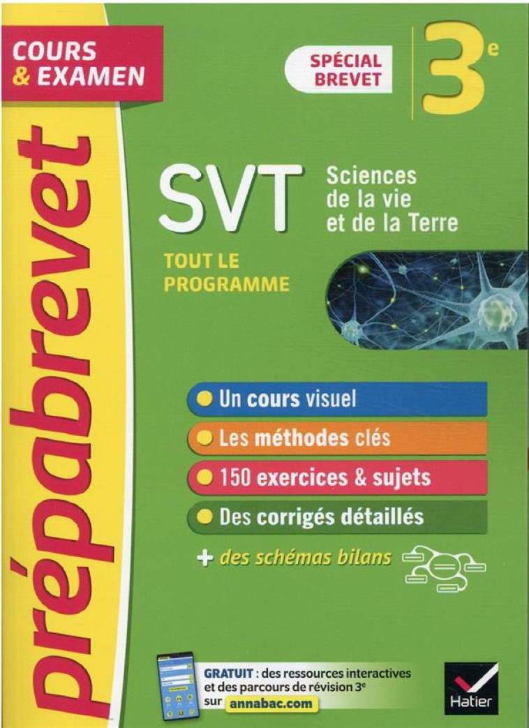 PRÉPABREVET SVT 3E (SCIENCES) - BREVET 2024 - FABIEN MADOZ-BONNOT - HATIER SCOLAIRE