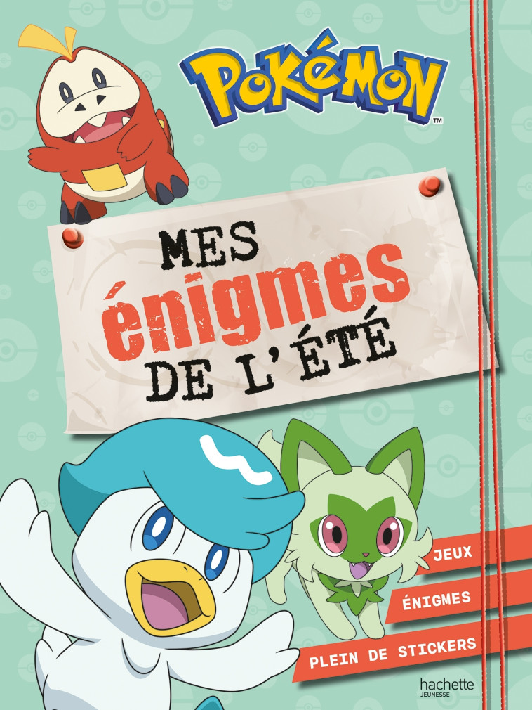 POKÉMON - MES ÉNIGMES DE L'ÉTÉ - The Pokémon Company,   - HACHETTE JEUN.