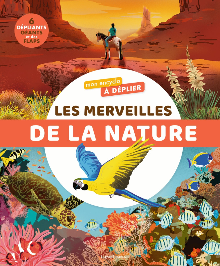 Mon encyclo à déplier Les merveilles de la nature - Fichou Bertrand, Sautreuil Olivia, De Muizon Mathieu - BAYARD JEUNESSE