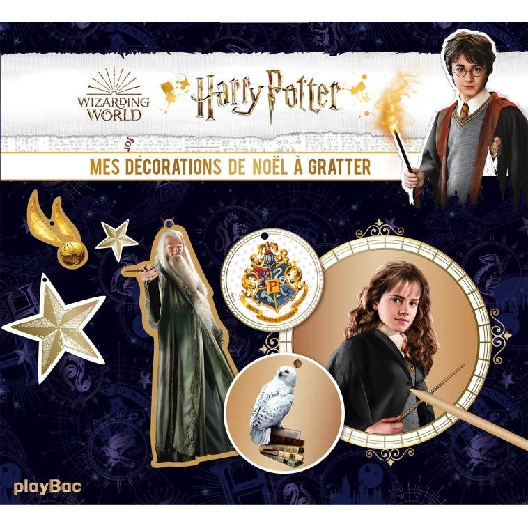 Harry Potter - Mes cartes à gratter Décorations de Noël - PLAYBAC EDITIONS  - PLAY BAC