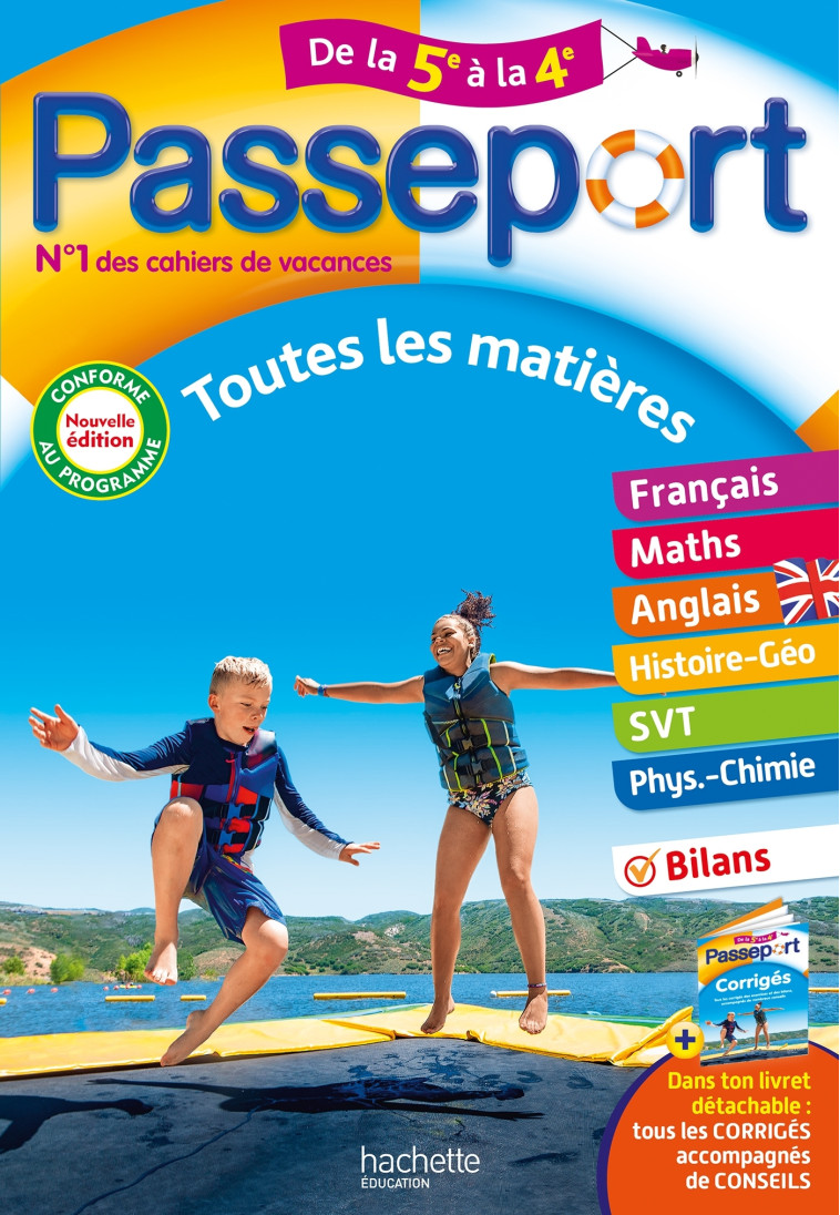 Passeport - Toutes les matières - De la 5e à la 4e - Cahier de vacances 2024 - Lisle Isabelle, Rousseau Philippe, Dréano Marie Françoise, Le Bour Sylvie, Reynaud Pierre, Reynaud Catherine, Gorillot Malorie, Dessaint Sébastien - HACHETTE EDUC