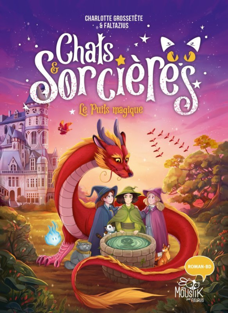 Chats & sorcières - Le puits magique - GROSSETETE Charlotte, Faltazius Faltazius, Faltazius  - FLEURUS