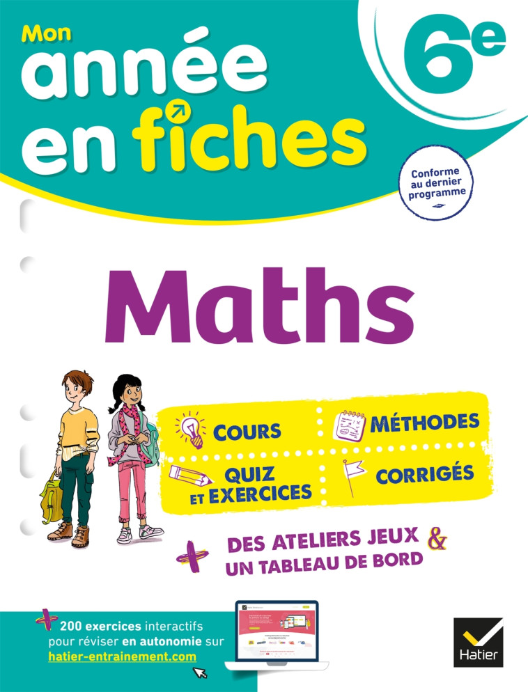 Maths 6e (fiches de révision & exercices) - André Sophie, Lamarche Laurence - HATIER