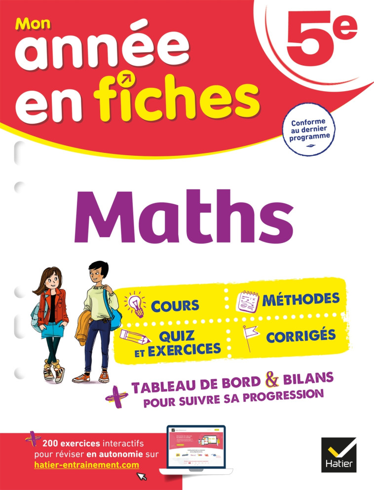 Maths 5e (fiches de révision & exercices) - De Reggi Corinne, Goiffon-Jacquemont Marie Brigitte, Quinton Sonia, Vellay-Candiago Agnès - HATIER