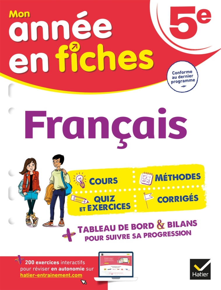 Français 5e (fiches de révision & exercices) - Behlouli Malika, Corbet Inès - HATIER