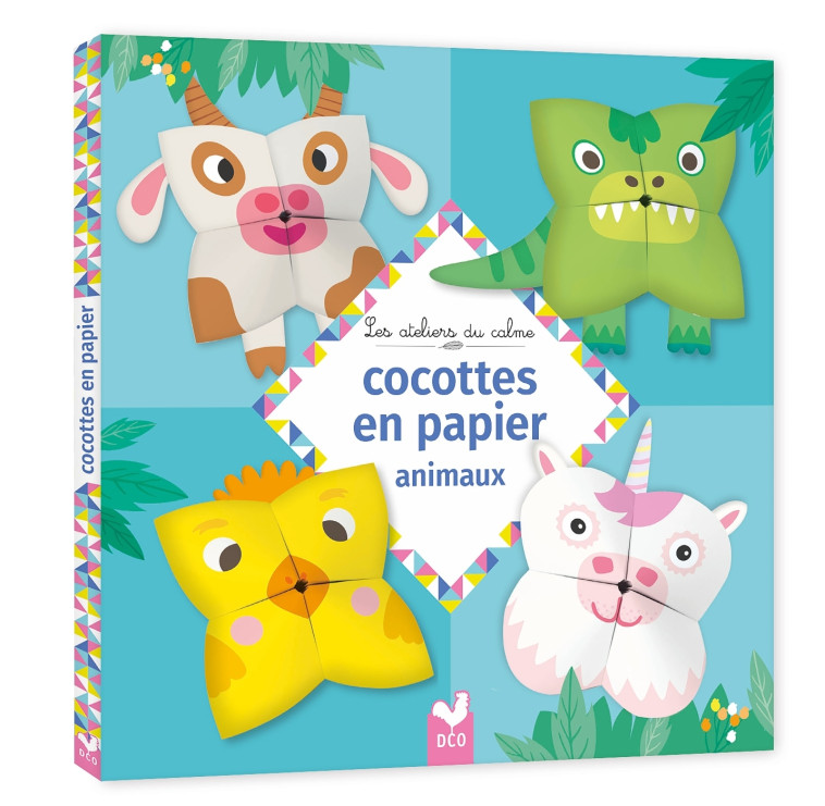 Cocottes en papier - Animaux - Ledesma Sophie - DEUX COQS D OR