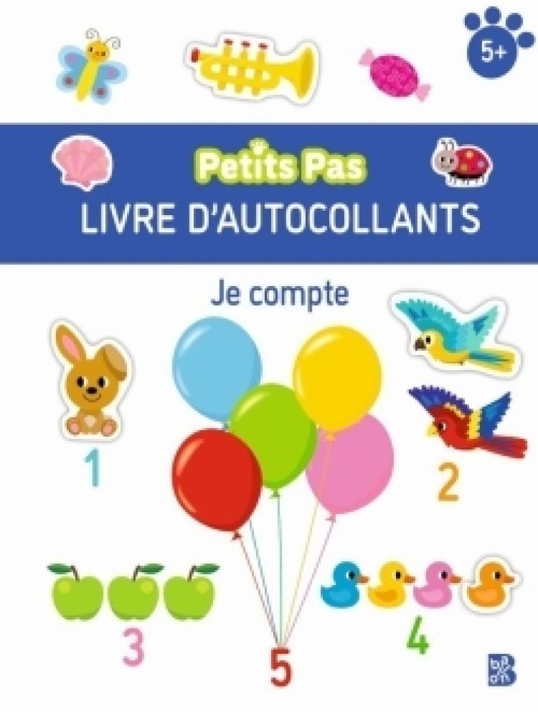 Petits Pas autocollants: Je compte -  - BALLON