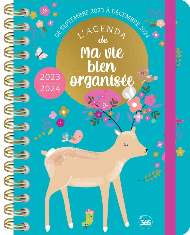 L agenda de ma vie bien organisée 2024, 16 mois - SIX Yolande - 365 PARIS