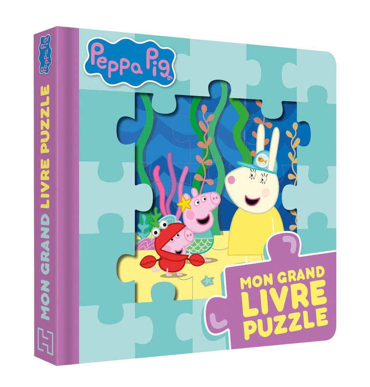 Peppa Pig -  Mon grand livre puzzle - XXX - HACHETTE JEUN.