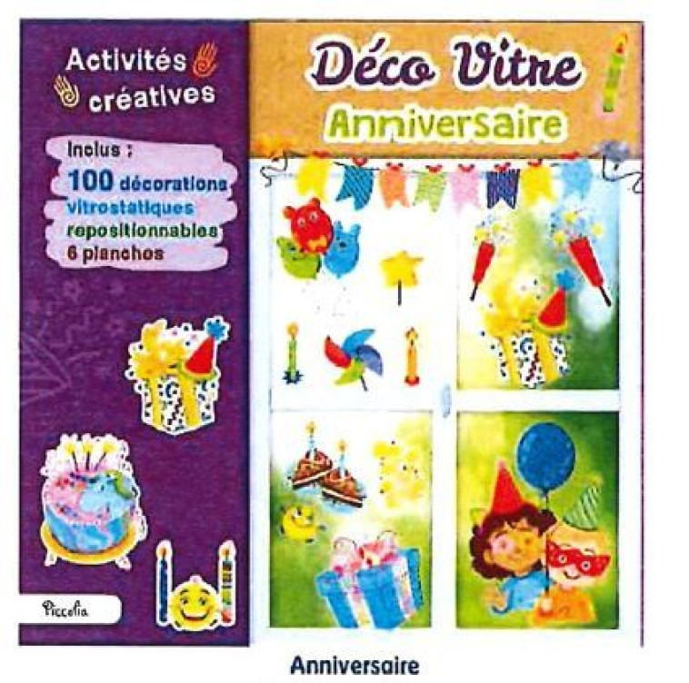 Anniversaire - Déco vitre - Staiano Elena - PICCOLIA