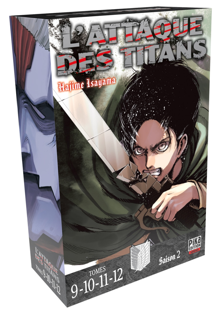 L'Attaque des Titans Coffret T09 à T12 - Isayama Hajime - PIKA