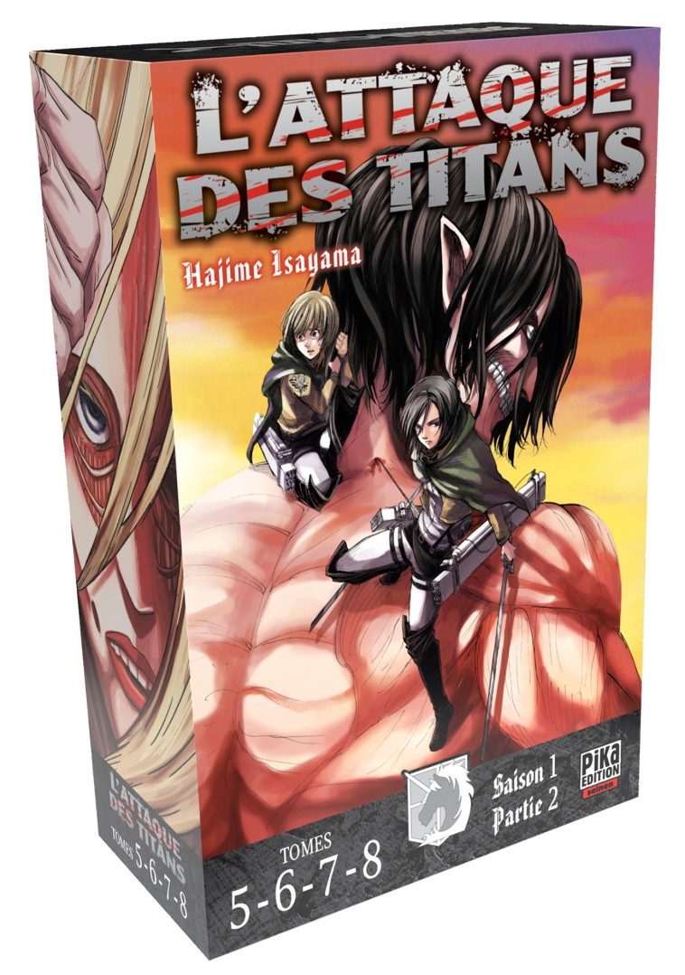 L'Attaque des Titans Coffret T05 à T08 - Isayama Hajime - PIKA