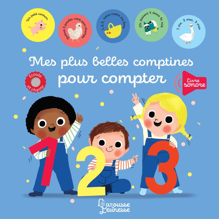 MES PLUS BELLES COMPTINES POUR COMPTER - Marie Paruit - LAROUSSE