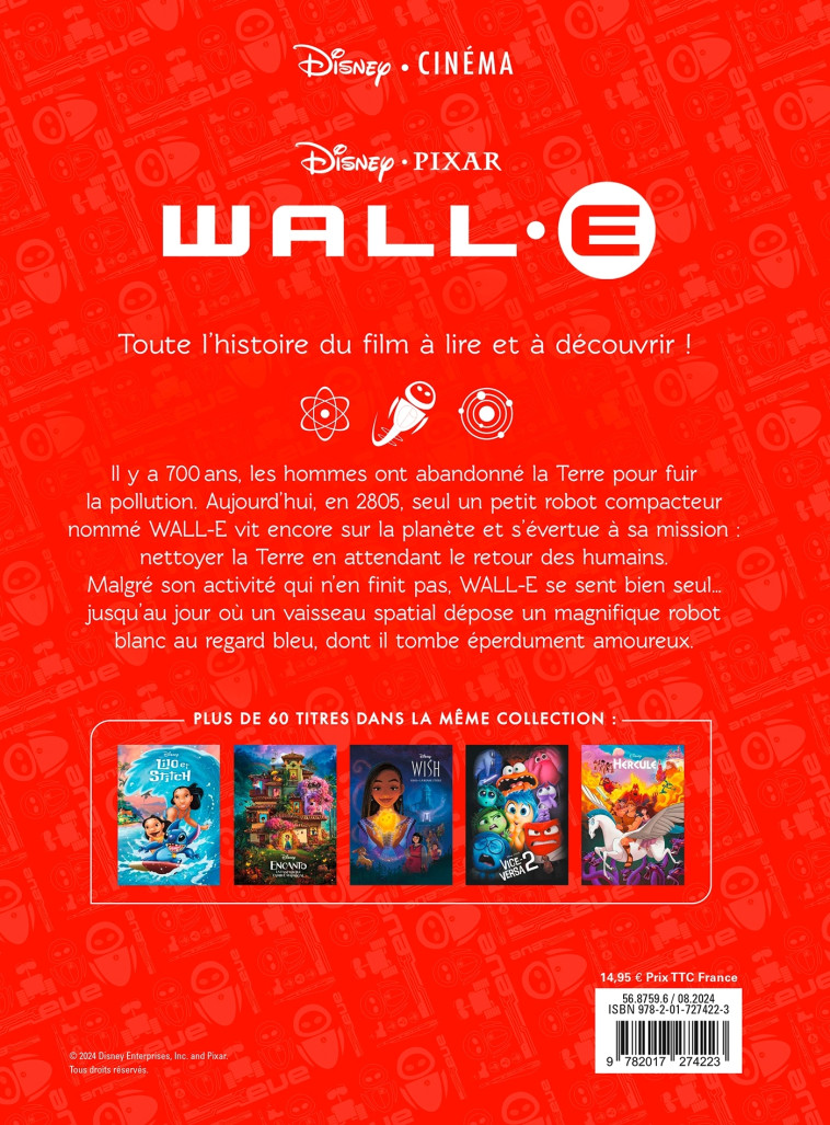 WALL.E - Disney Cinéma - Disney Pixar -  - DISNEY HACHETTE