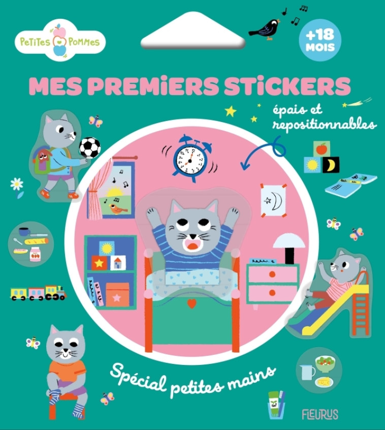 Mes premiers stickers - Au fil de la journée - Lapeyre Émilie, Chokron Sylvie - FLEURUS