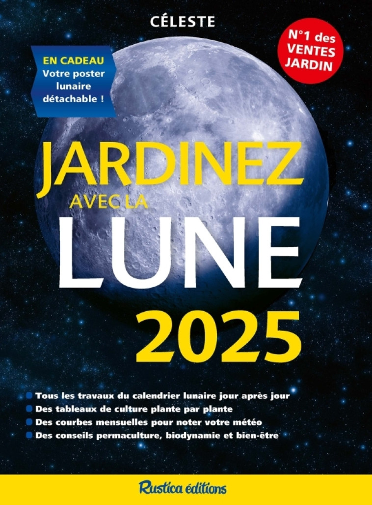 JARDINEZ AVEC LA LUNE 2025 - THERESE TREDOULAT - RUSTICA