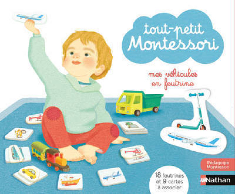 Mes véhicules en feutrines - Coffret tout petit Montessori - Roubieu Delphine, Fujisawa Mizuho - NATHAN