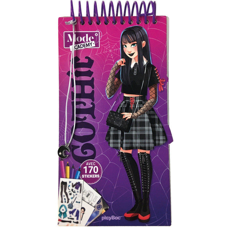 Carnet créatif Mode Academy Gothic (avec un bracelet) - Shiilia Shiilia, Shiilia  - PLAY BAC